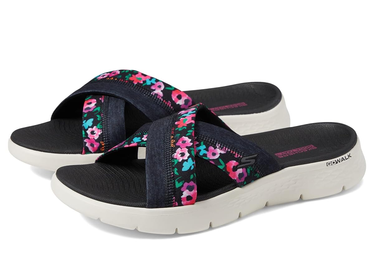 Amazon.com | Skechers womens Go Walk Flex Sandal-blossoms